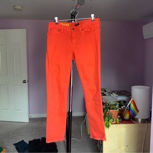 Donated: Brick red j.crew toothpick cigarette pants